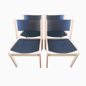 Chaises en Chêne par Thygensen & Sorensen pour Botium, Danemark, 1970, Set de 4