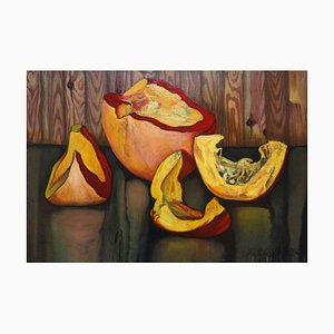 Kristine Kvitka, Pumpkins, Oil on Canvas, 21st Century