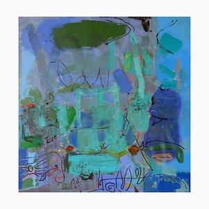 Ramin Nafikov, The Green Miracle, 2021, Acrylic & Oil on Canvas