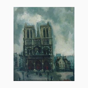 Max Band, Notre Dame de Paris, óleo sobre lienzo