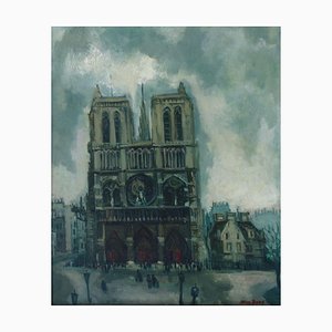 Max Band, Notre Dame von Paris, Öl auf Leinwand