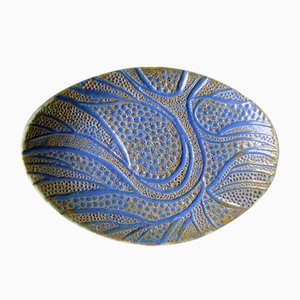 Oval Bowl with Tree Motif by Elina Titane, 2013
