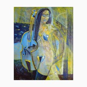 Uldis Krauze, Musical Mood, 1998, Huile sur Carton