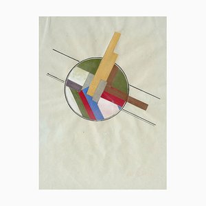 Gustav Klucis, Composizione suprematista, 1919, Guazzo su carta