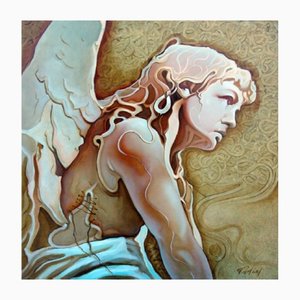 Vadim Kovalev, Coral Angel, Oil on Wood