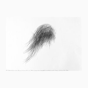 Morgan O'Hara, Luca Teston Dries Hair, 2021, Graphite on Paper