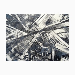 Gennady Sukhanov, Triangles and One Circle, 1996, Lithograph