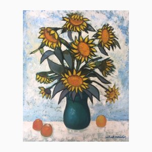 Laimdots Murnieks, Sonnenblumen, 1999, Öl auf Leinwand