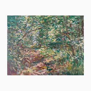 Edgars Vinters, Sunny Foliage, 2010, Oil on Cardboard