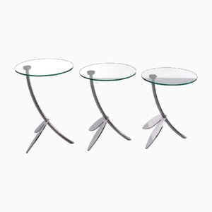 Papillon Nesting Tables by Thomas Althaus for Metaform, 1980s, Set of 3