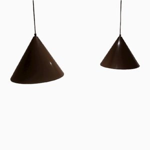 Danish Billiard Pendant Lamps from Louis Poulsen, Set of 2