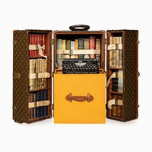 20th Century Monogrammed Library Trunk from Louis Vuitton, 1920s