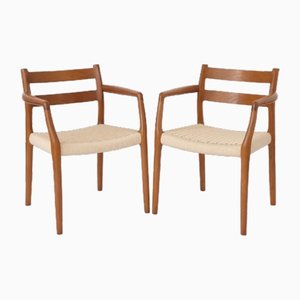 Vintage #67 Danish Chairs by Niels Møller, 1970s, Set of 6