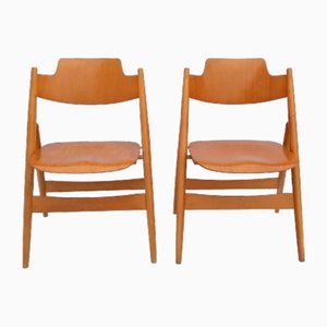 Set of SE18 Folding Chairs by Egon Eiermann for Wilde+Spieth, 1960s