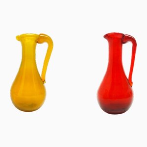Vases Vintage par Jerzy Słuczan-Orkusz pour Krakow Institute of Glass, Pologne, 1970s, Set de 2