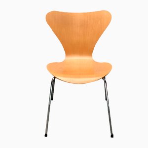 Dänische Vintage Modell 3107 Stühle von Arne Jacobsen für Fritz Hansen, 2er Set