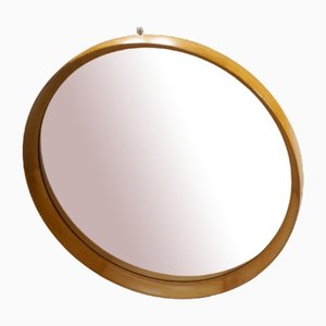 Swedish Wall Mirror in Oak by Uno & Östen Kristiansson for Luxus, 1960s