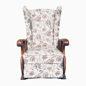 Set of High Wing Back Armchairs, 1900s