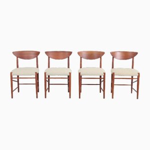 Model 316 Dining Chairs by Peter Hvidt & Orla Molgaard Nielsen, 1950s, Set of 6