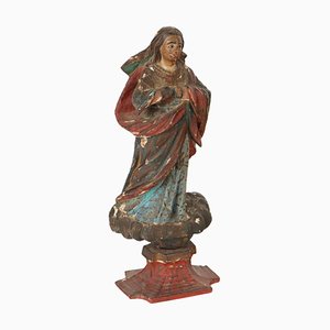 Escultura de madera de la Inmaculada Concepción