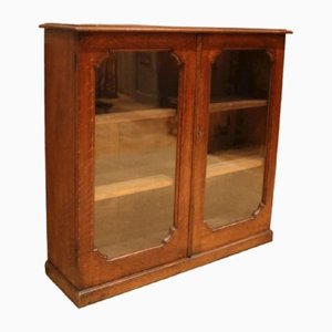 Vintage Oak Glazed Bookcase