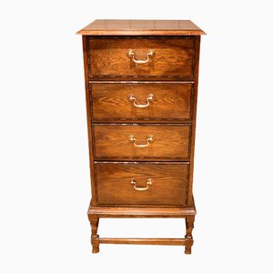 Tall Oak Chest of Drawers, 1920s