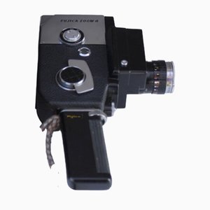 Working Fujica Zoom 8 Handheld Camera with Bag & Lens from Fuji, Japan, Set of 3