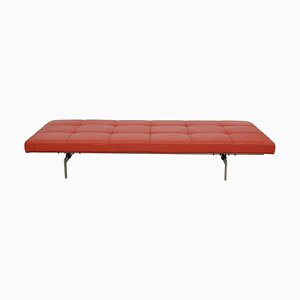 Red Leather Pk-80 Daybed by Poul Kjærholm for Fritz Hansen, 2000s