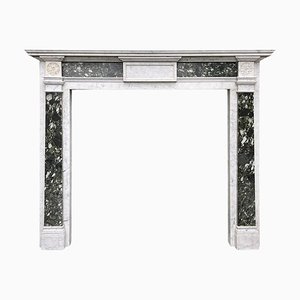 Antique English Georgian Marble Fireplace Mantel