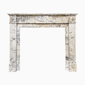 Antique Louis XVI French Marble Fireplace Mantel, 1850s