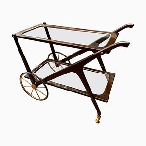 Mid-Century Italian Bar Cart by Cesare Lacca, 1950