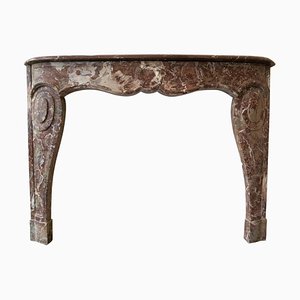 Antique Louis XV Style Fireplace Mantel in Marble, 1750