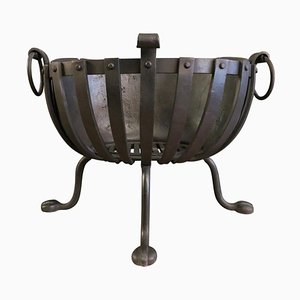 Large Wrought Iron Fire Basket