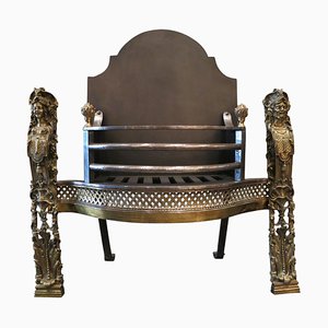 Rejilla para chimenea estilo Rococó, siglo XIX