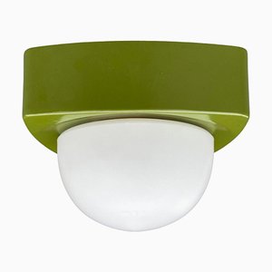 Grüne Deckenlampe, 1970er