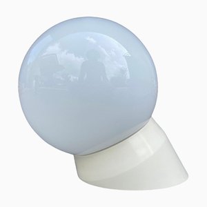 Glass Globe Table Lamp from Corodex, Holland, 1960s