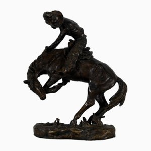 D'après Frederic Remington, Le Cheval Cabrant, Début 1900, Bronze