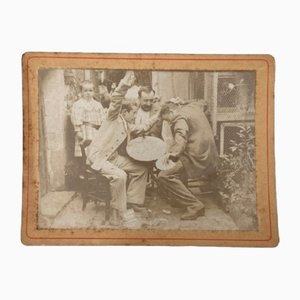 Amusing Scene, Photographic Albumen Print, 19th Century, Framed