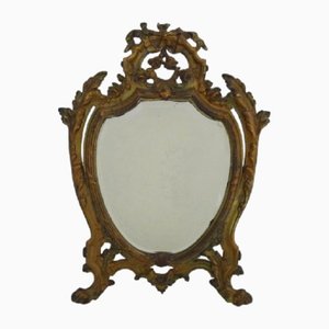 Art Nouveau Style Mirror in Bronze with Lions Paw, 1950s