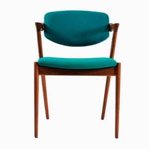 Fully Restored Dining Chairs in Teak by Kai Kristiansen for Schou Andersen, 1960s, Set of 12