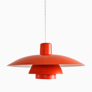 Red Ph 4/3 Pendant Lamp by Poul Henningsen for Louis Poulsen, Denmark, 1960s