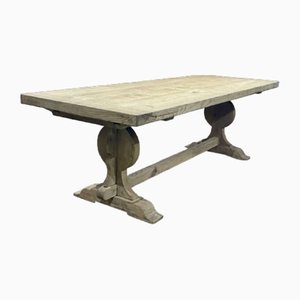 Large Chestnut Monastery Table with Beech and Oak Extensions, Early 20th Century
