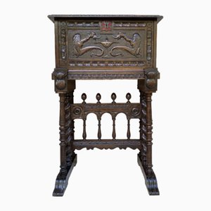 Meuble de Bar Renaissance Antique en Chêne, Espagne, 1890