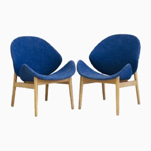 Set of Model 134 Chairs by Hans Olsen in Oak, 1950s