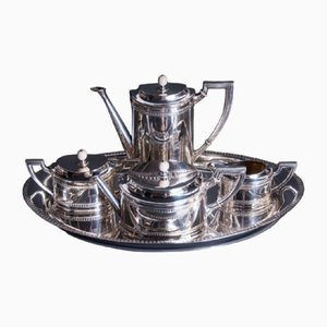 Silver Coffee or Tea Service, Germany, 1900s, Set of 5