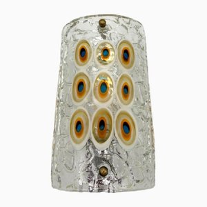 I3 zugeschriebene Vintage Wandlampe aus Muranoglas, 1970er