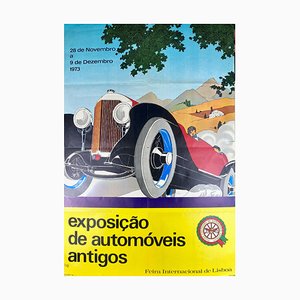 Cartel de exposición de coches, Lisboa, Portugal, 1973