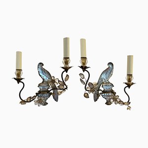 Parrot and Urn Wall Sconces from Maison Baguès, 1960s, Set of 2