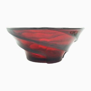 Bowl from Ząbkowice Glassworks, Poland, 1950s