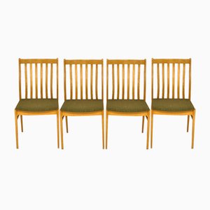 Schwedische Eichenholz Stühle, 1960er, 4er Set